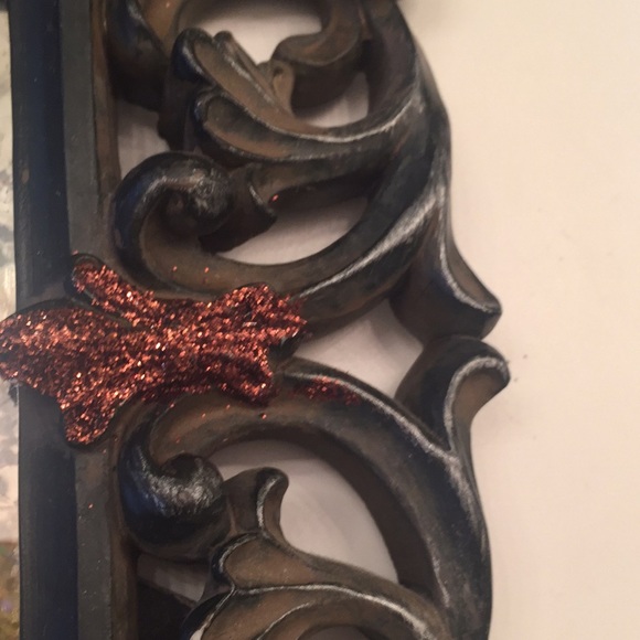 Framed Smoky Mirror & Gold Cross Standing - Picture 5 of 8